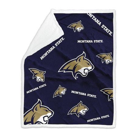 Logo Brands Montana State 50x60 Plush Sherpa Throw 278-24S-4